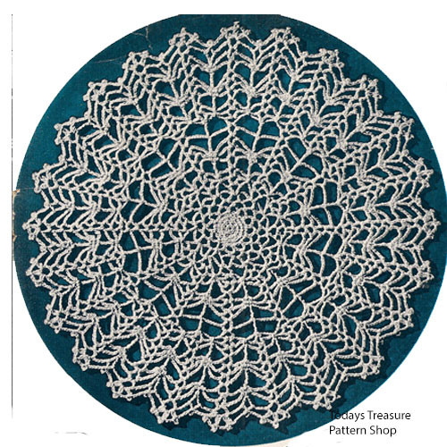 Vintage Spider Web Crocheted Doily Pattern 