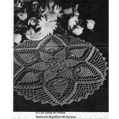 Pineapple Doily Crochet Pattern from National Needlecraft