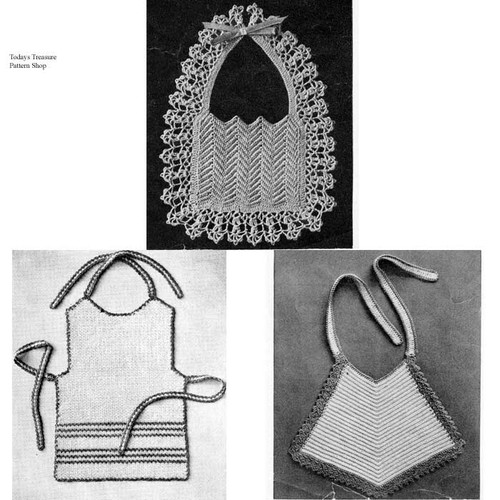 Vintage Crocheted Baby Bib Pattern