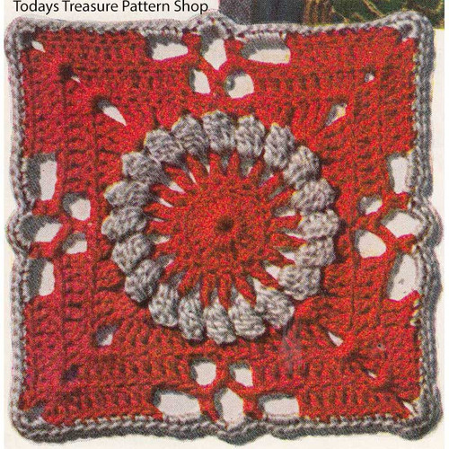 Crocheted Medallion Pattern, Pennsylvania Modern