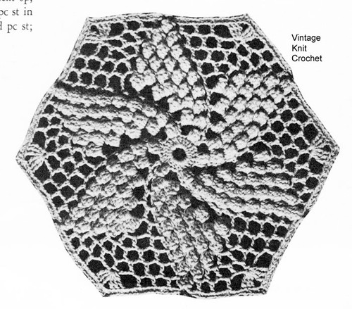 Pinwheel Crochet Bedspread Pattern No 682