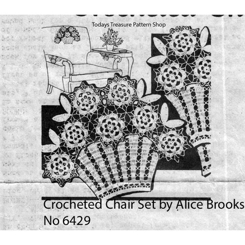 Mail Order Design 7409, Crochet Flower Basket Pattern