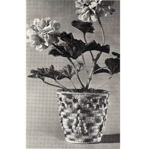 Free Crocheted Flower Pot Pattern