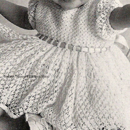 Baby Lace Dress Crochet Pattern 