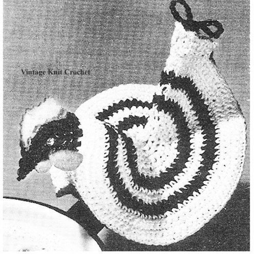 Rooster Crochet Potholder Pattern, Cock a Doodle