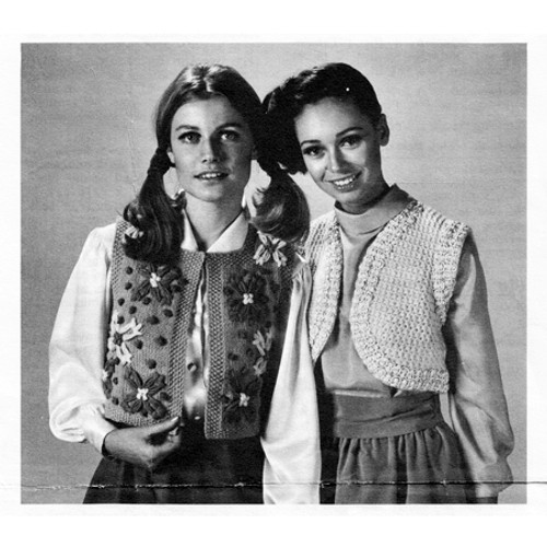 Two Boleros Knitting Pattern Vintage 1960s