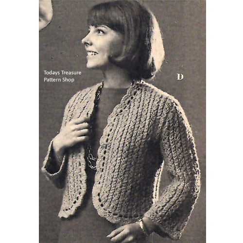 Knitting Pattern Short Shetland Jacket