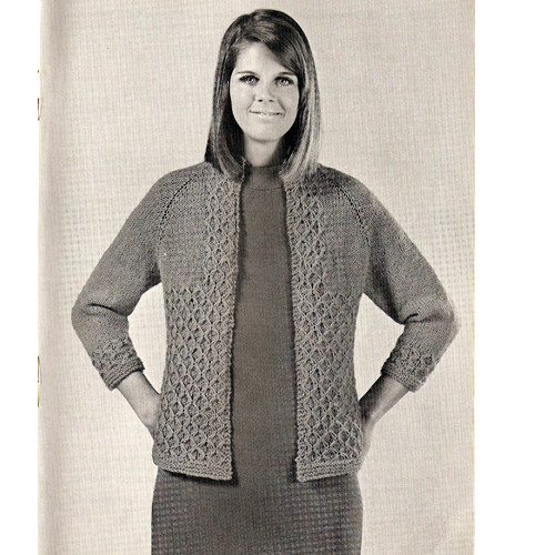 Easy Knitted Jacket Pattern, Hip Length