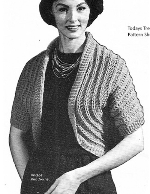 Vintage Shrug Knitting Pattern
