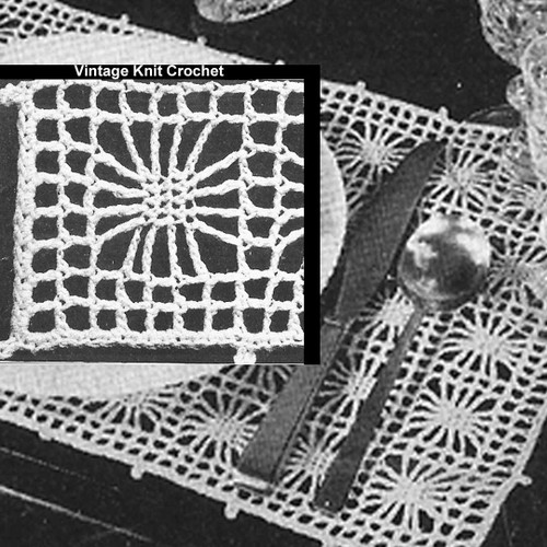 Crochet Spiderweb Motif Patterns, Mats Runners