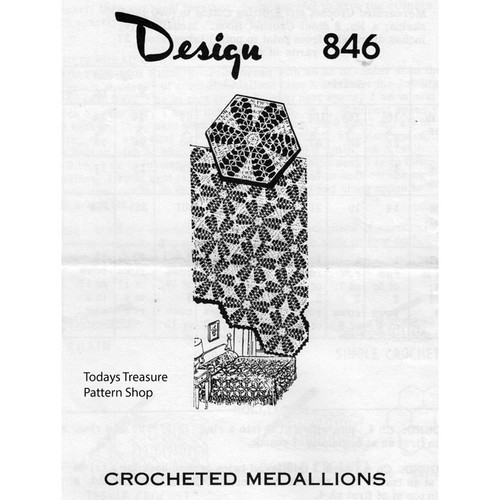 Mail Order Design 846, Crochet Medallion pattern