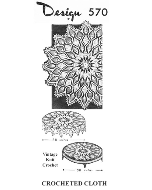 Vintage Pineapple Cloth pattern, Laura Wheeler Design 570