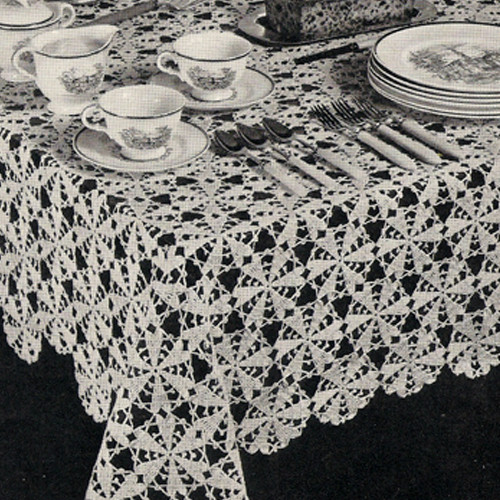 Crochet Martha Washington Crochet Tablecloth pattern