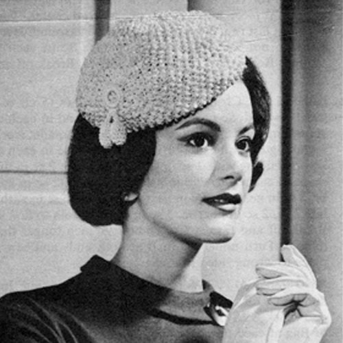 Easy Crochet Beret Pattern, Vintage 1950s