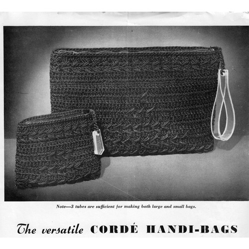 Crochet Clutch Bags Pattern in Corde