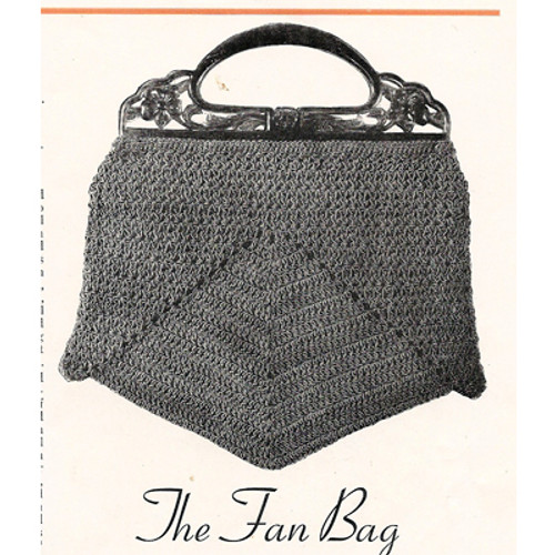 Vintage Fan Bag Crochet Pattern