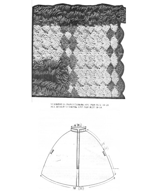 Shell Cape Pattern Illustration 