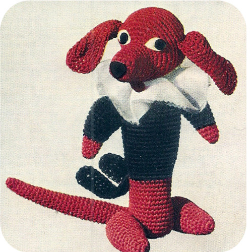 Stuffed Duchshund Crochet Dog Pattern 