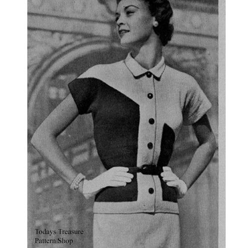 Short sleeve knitted dress pattern