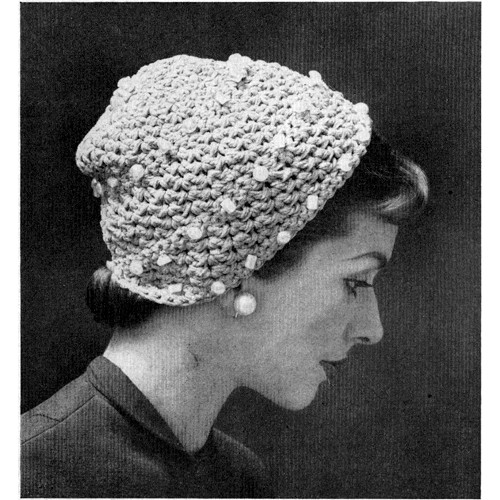 Pearl Trimmed Crochet Hat Pattern