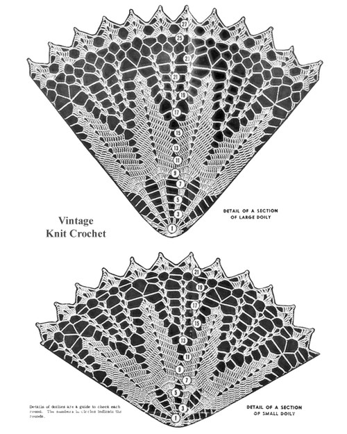 Crochet Centerpiece Doily pattern Illustration for Alice Brooks Design 7308