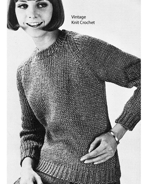 Beginners Knitted Pullover Pattern