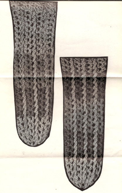 Crochet leg warmer illustration
