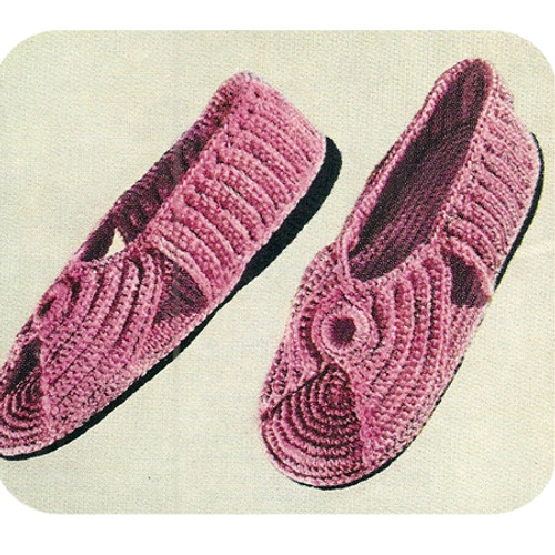 Open Toe Crochet Slippers Pattern with Soles