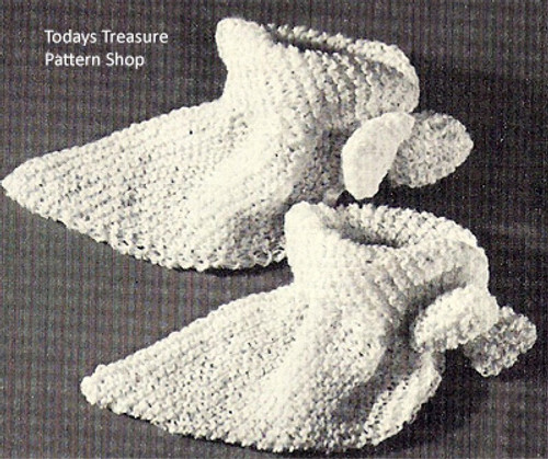 Vintage Bed Socks Knitting Pattern