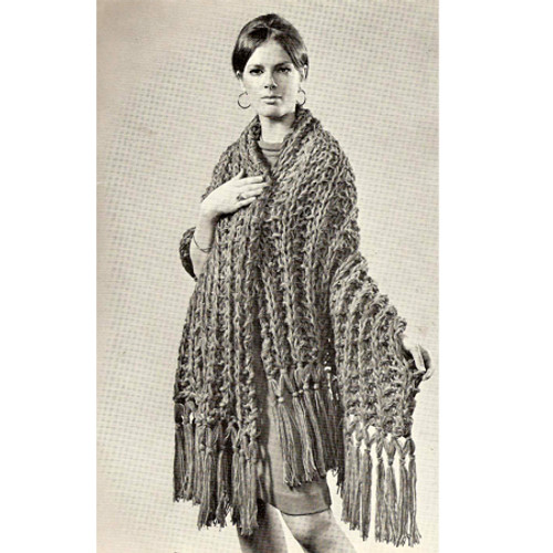 Free Big Needle Knitting Pattern, Easy Stole