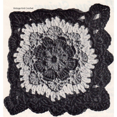 Nasturtium Crochet Block for Afghan