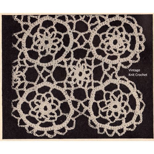 Workbasket crochet medallion pattern for runners