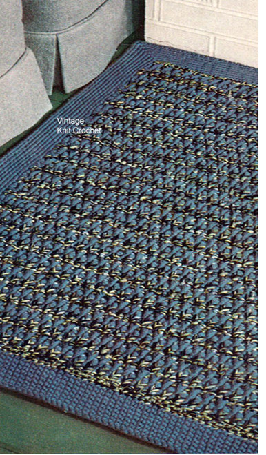 Crochet Rug Pattern, Cape Cod Tweed