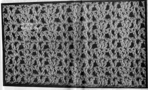 Crocheted Vests pattern stitch