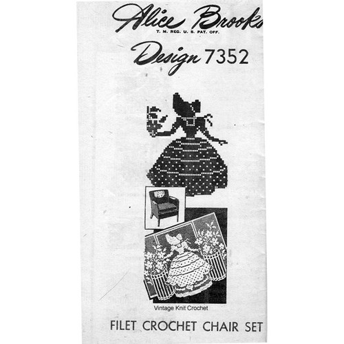 Mail Order 7352, Old Fashioned Girl in Filet Crochet