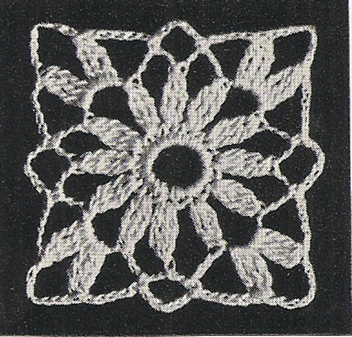 Vintage Crochet Daisy Medallion Pattern