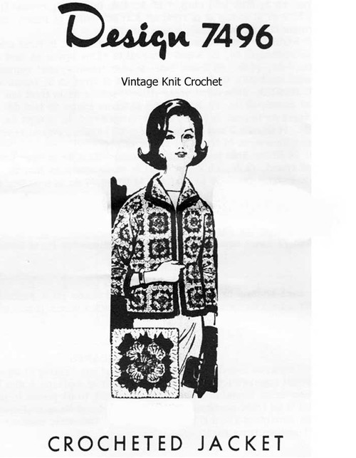 Easy Granny Jacket Crochet Pattern Design 7496