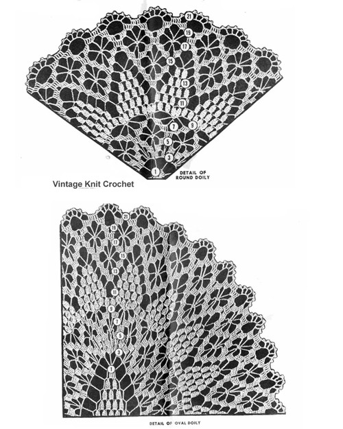 Spiderweb Doilies Crochet Pattern Stitch Illustration for Design 7365