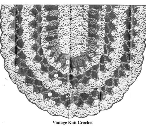 Crochet Placemat Pattern Illustration