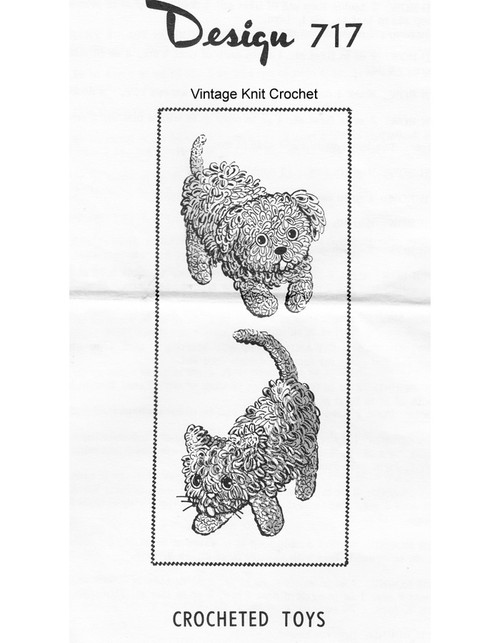 Crochet Dog Toy Pattern, Laura Wheeler 717 Mail Order