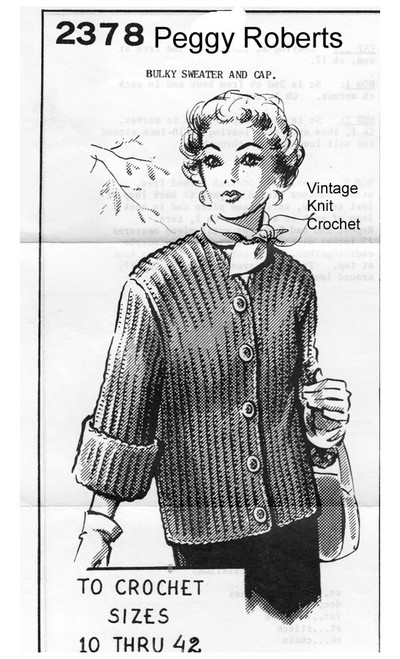 Plus Size Jacket Crochet Pattern No 2378