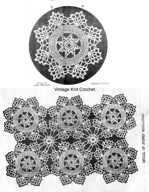 Medallion tablecloth illustration for Design 1940