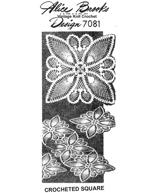 Large Pineapple Square Crochet Pattern Design 7081