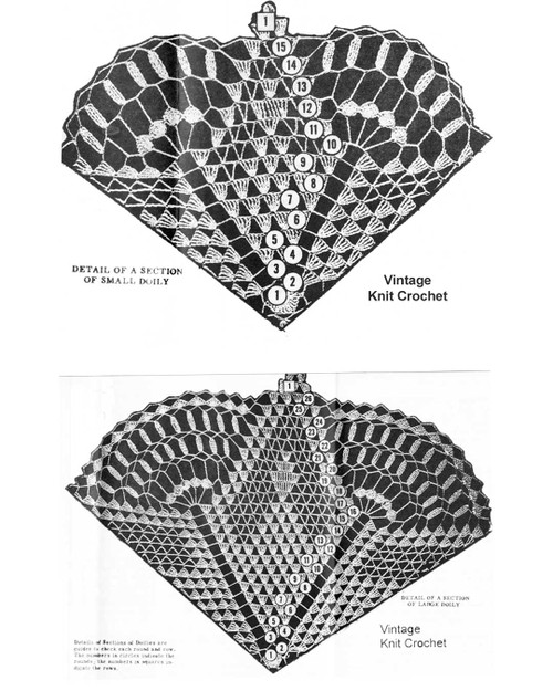 Spiderweb Star Crochet Doily Pattern Illustration for Mail Order 3109