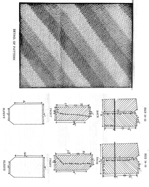 Crochet Striped Jacket Knitting Pattern Design 995