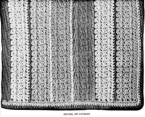 Afghan Crochet Pattern Illustration