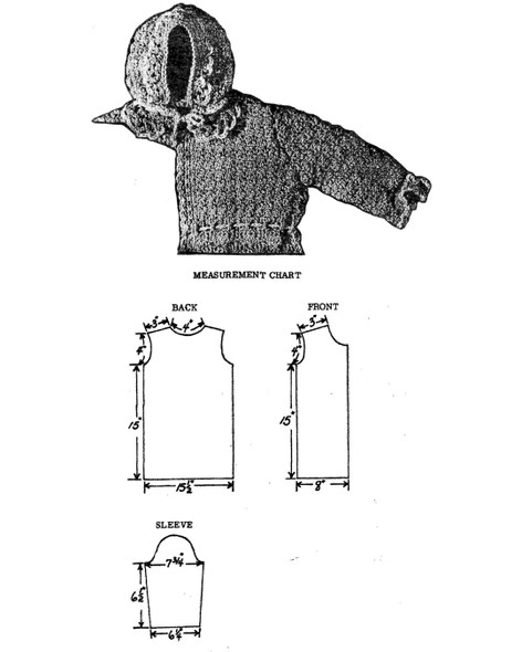 Crochet Baby Bunting, Robe Design Pattern 7076