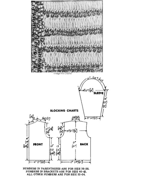 Sequined Jacket Pattern Illustration