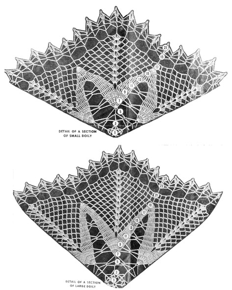 Star doilies pattern illustration
