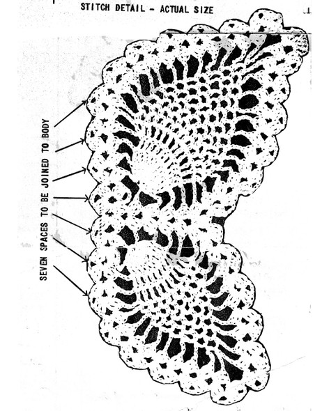 Illustration of butterfly wing on pincushion
